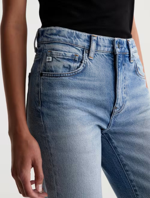AG Brinley Jean Mid-Rise Straight With A Cuff - 18 Years Vamp