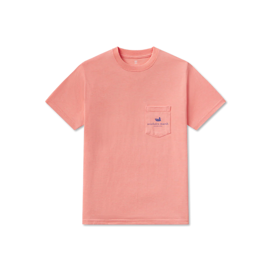 Southern Marsh Youth Seawash Tee-Retro Redfish