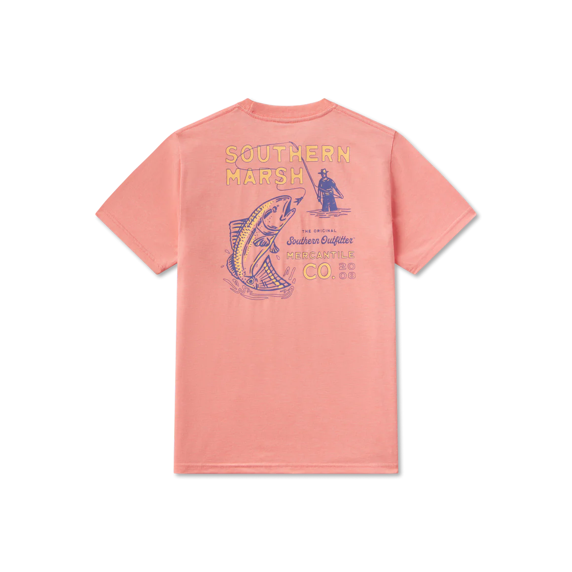 Southern Marsh Youth Seawash Tee-Retro Redfish