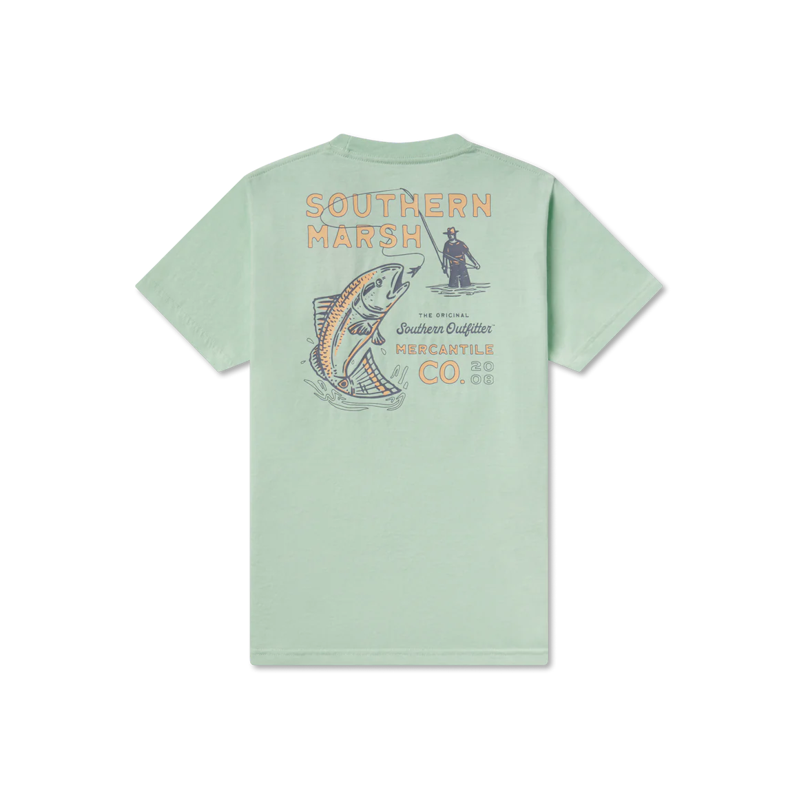 Southern Marsh Youth Seawash Tee-Retro Redfish