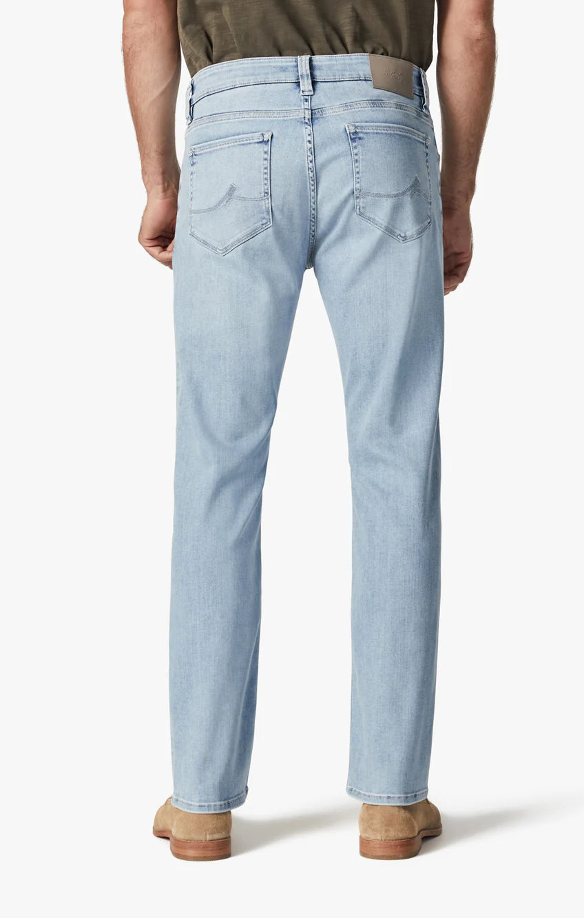 34 Heritage Courage Straight Leg Jeans In Bleached Urban