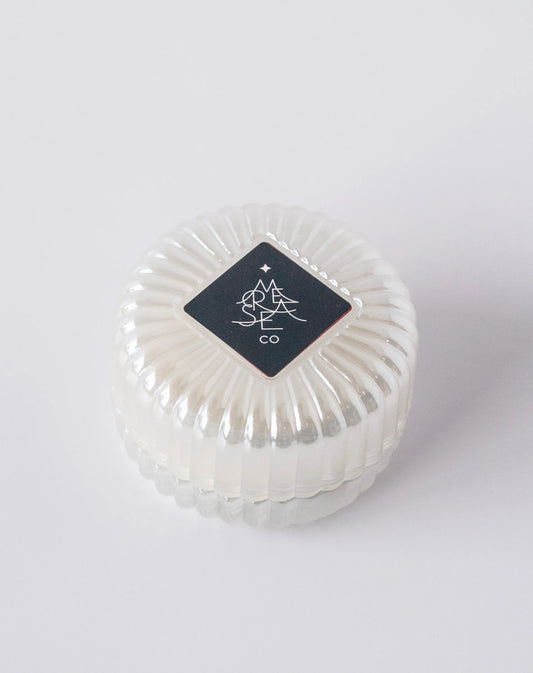 Mersea Fireside Flannel Bauble Glass Candle