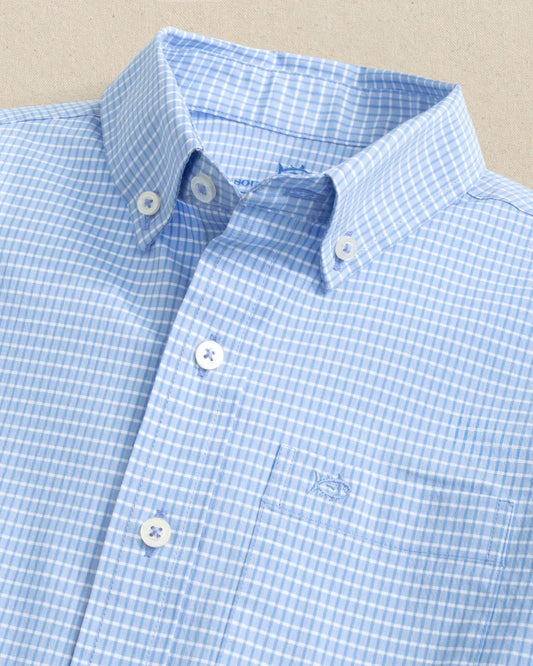 Southern Tide Boys Crofton Plaid Charleston Sport Shirt
