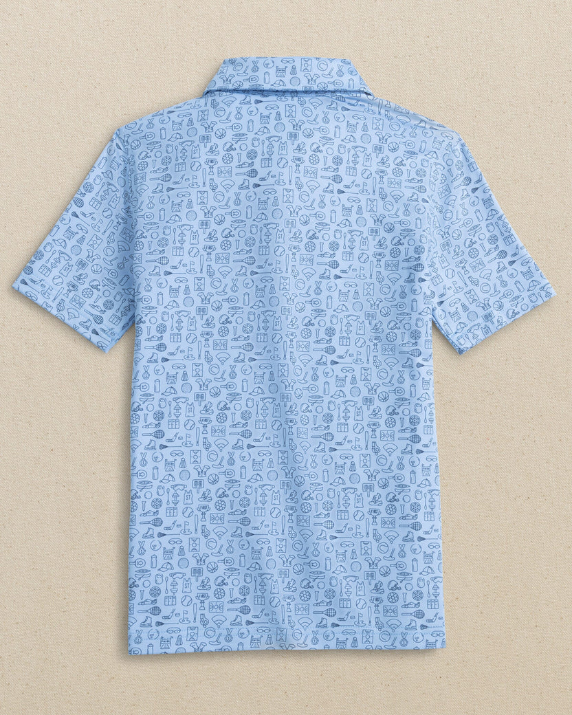 Southern Tide Boys Driver Finally Friday Printed Performance Polo