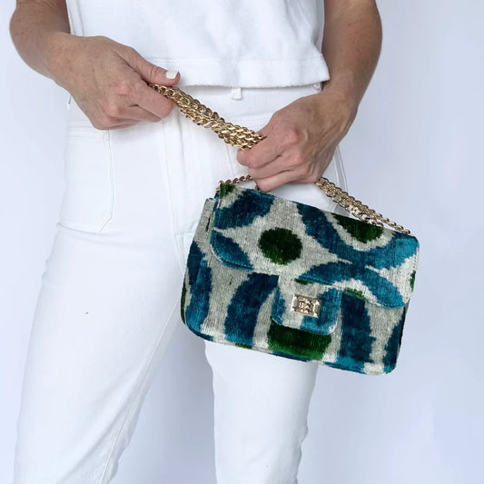 Baldiz Brooke Velvet Crossbody Bag