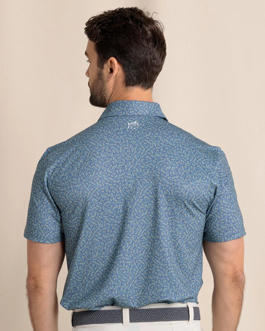 Southern Tide Men's Driver Iguana Glee Printed Polo