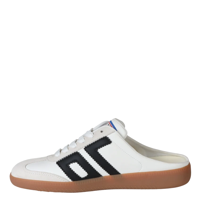 Back 70 Easter In White Black Backless Sneakers