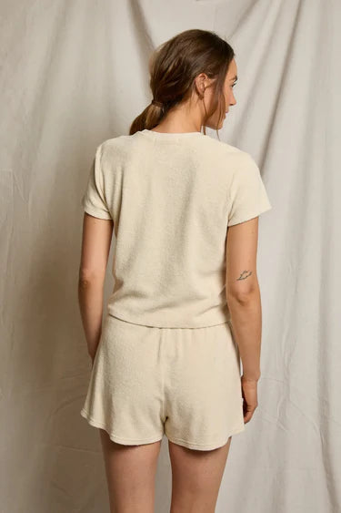 PerfectWhiteTee Eve Loop Terry Crew Neck Tee