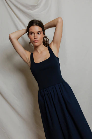 PerfectWhiteTee Fabiola Poplin Tank Dress