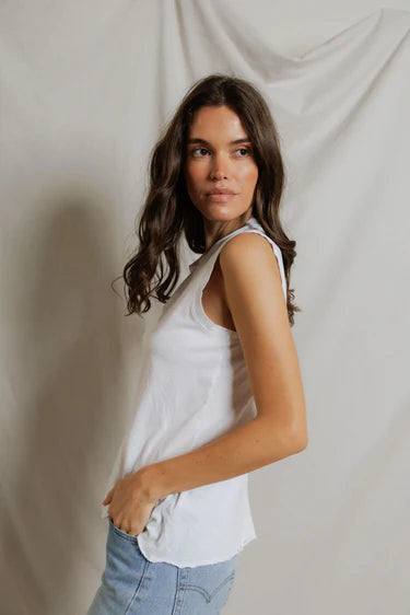 PerfectWhiteTee Faye Crispy Cotton Muscle Tank