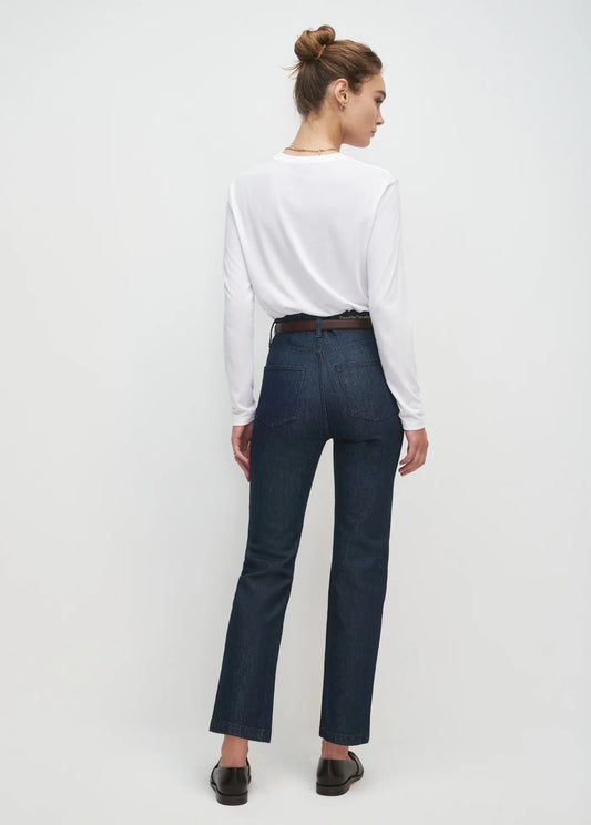 Favorite Daughter The Cropped Collegiate Long Sleeve Tee