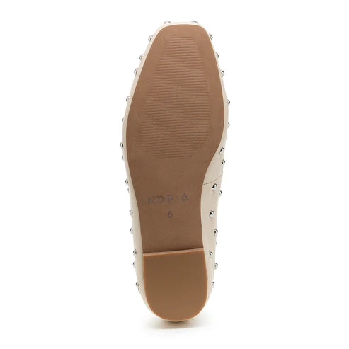Kelsi Dagger Finley Cream Stud Loafers