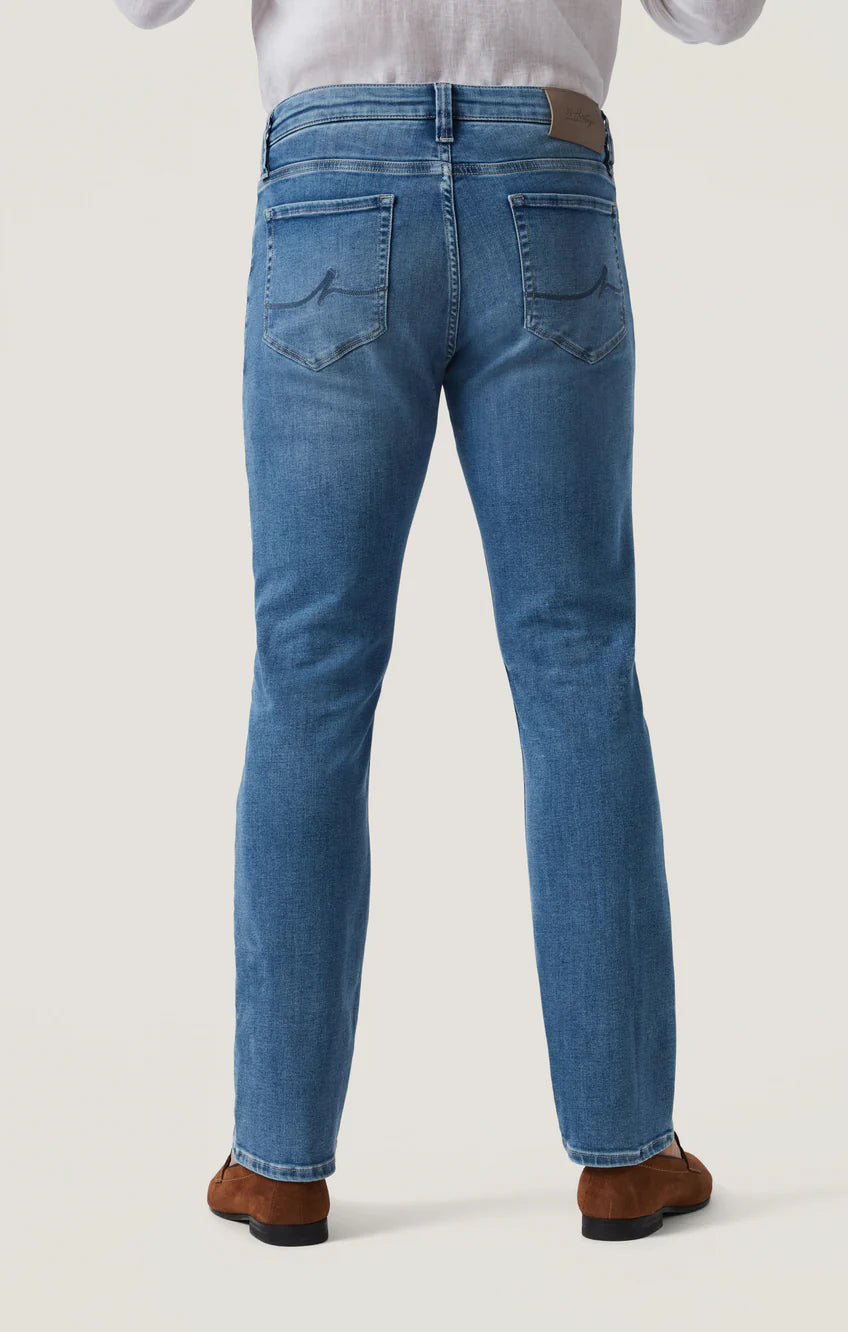 34 Heritage Charisma Relaxed Straight Jeans in Mid Brushed Organic Ultra