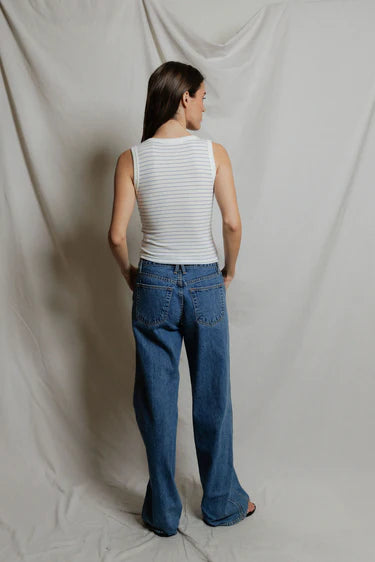 PerfectWhiteTee Kendra Brushed Sweater U-Neck Tank
