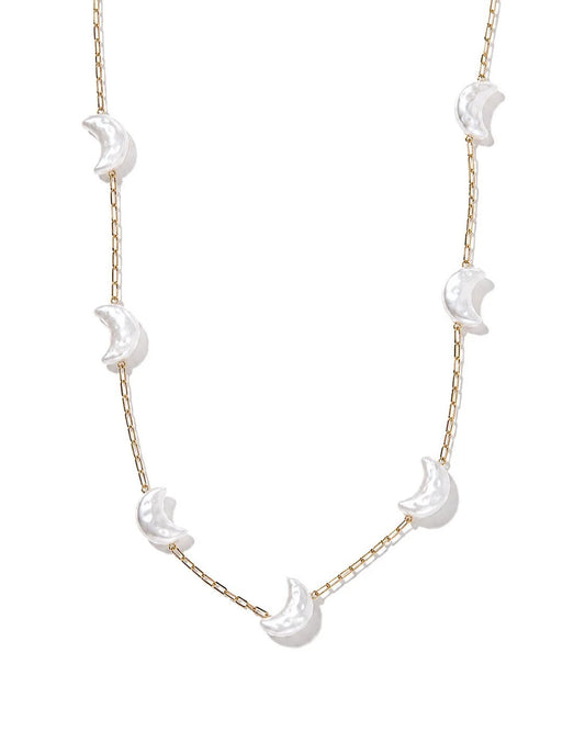 Linny Co. Necklace - Birdie Moon Pearl
