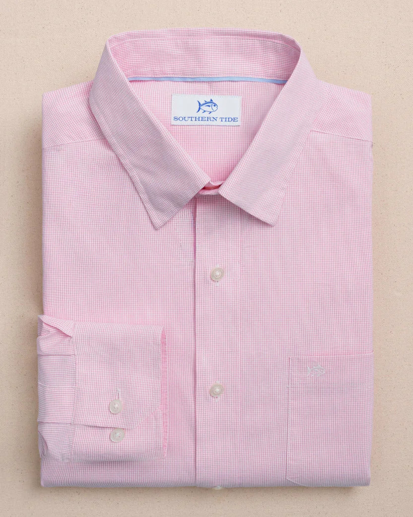 Southern Tide Screen Porch Plaid Charleston Sport Shirt