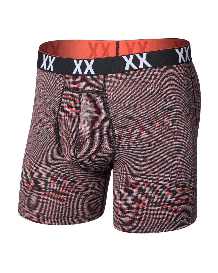 Saxx Multi-Sport Mesh- Hyperspace- Red Hot