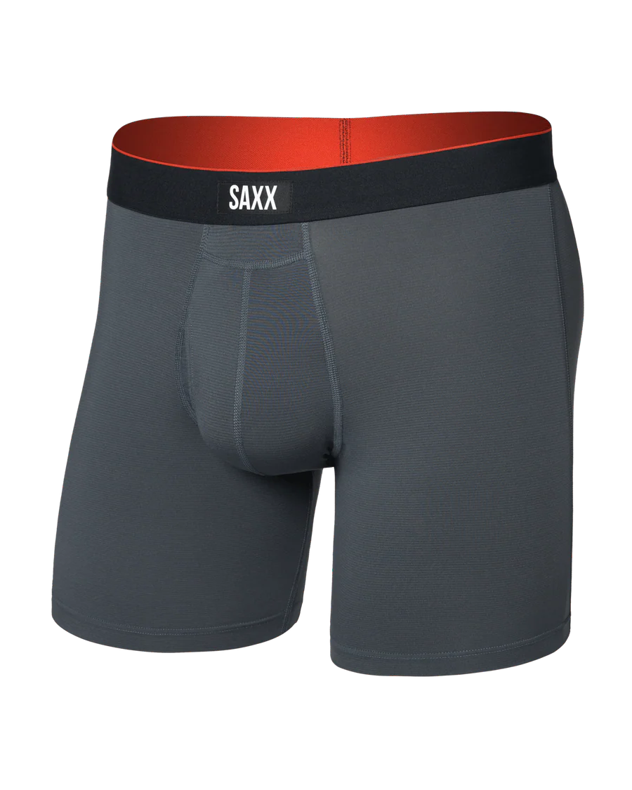 Saxx Multi-Sport Mesh Multi-Sport Performance Boxer Brief 6" - Turbulence