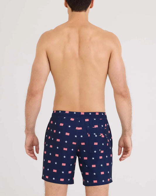 Saxx Men's Oh Buoy 2N1 Classic Swim Trunk 7" With Liner | USA