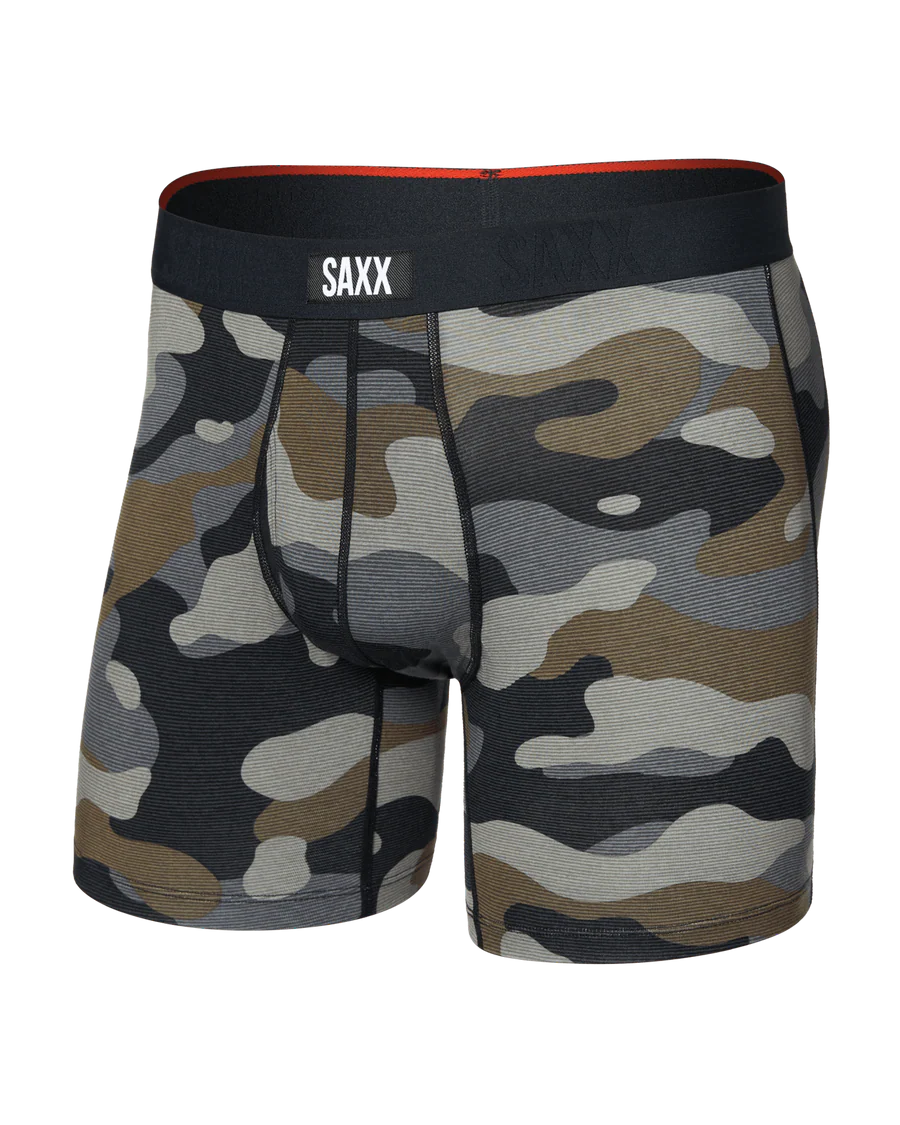 Saxx Vibe Xtra Soft Comfort Soft Comfort Boxer Brief 6"- Dunk Tank Camo