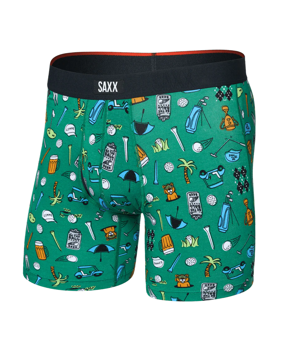 Saxx Vibe Xtra Soft Comfort Soft Comfort Boxer Brief 6"- Fairway Bits