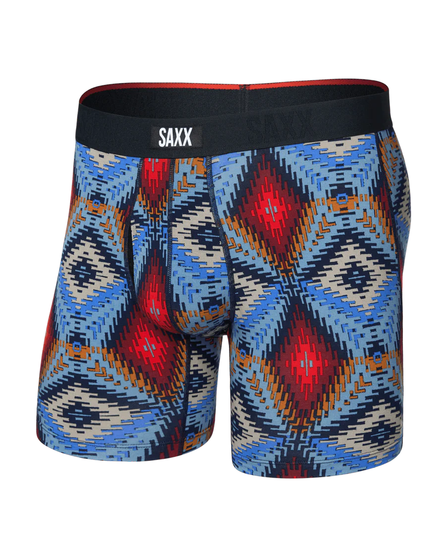 Saxx Vibe Xtra Soft Comfort Soft Comfort Boxer Brief 6"- Mesa Mosaic