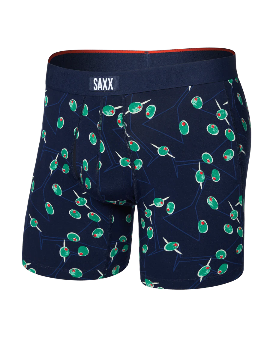 Saxx Vibe Xtra Soft Comfort Soft Comfort Boxer Brief 6"- Olive You