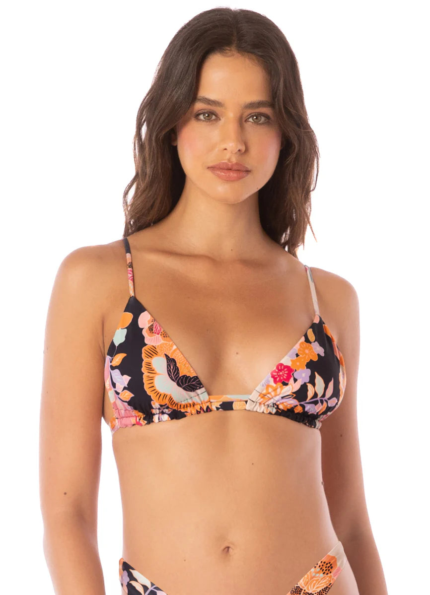 Maaji Women's Blushing Flourish Lydia Sliding Triangle Bikini Top