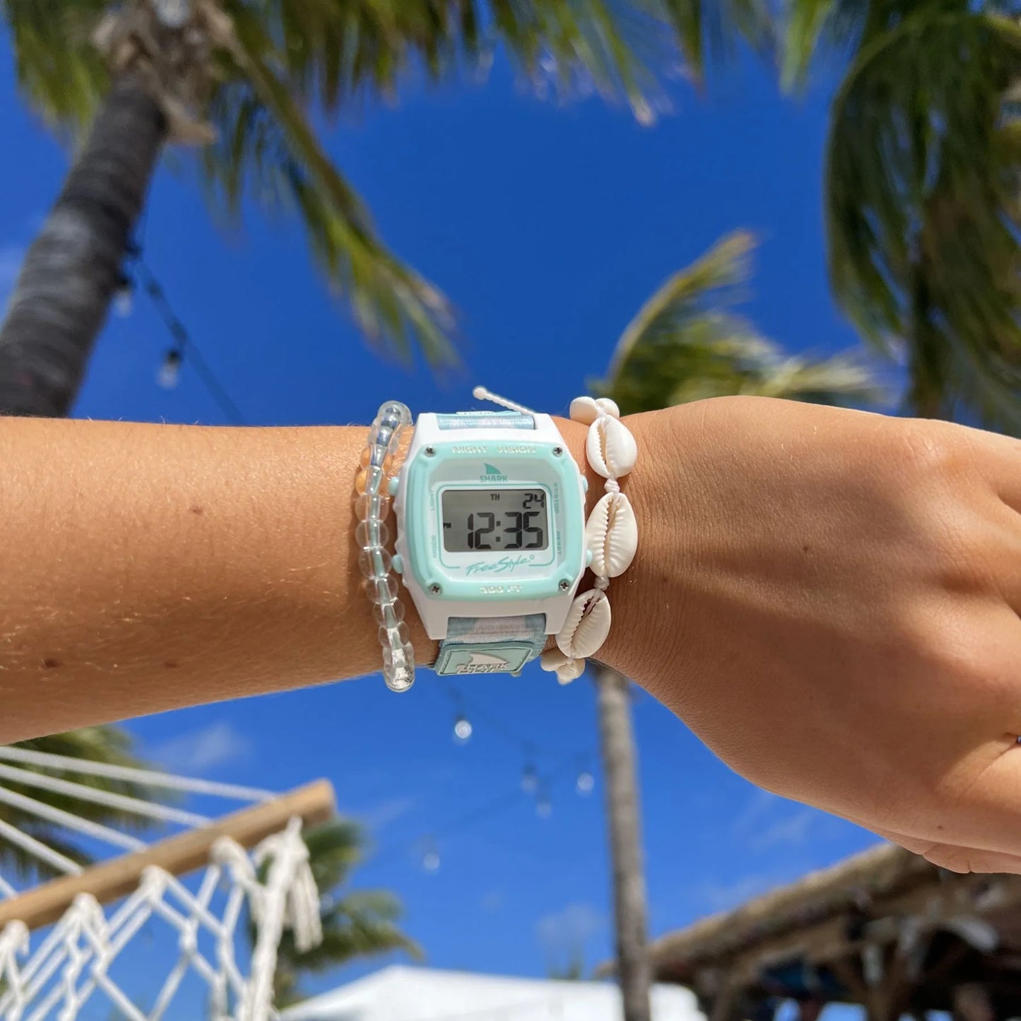 Freestyle Shark Classic Clip Watch-Trippy Turtle Aqua