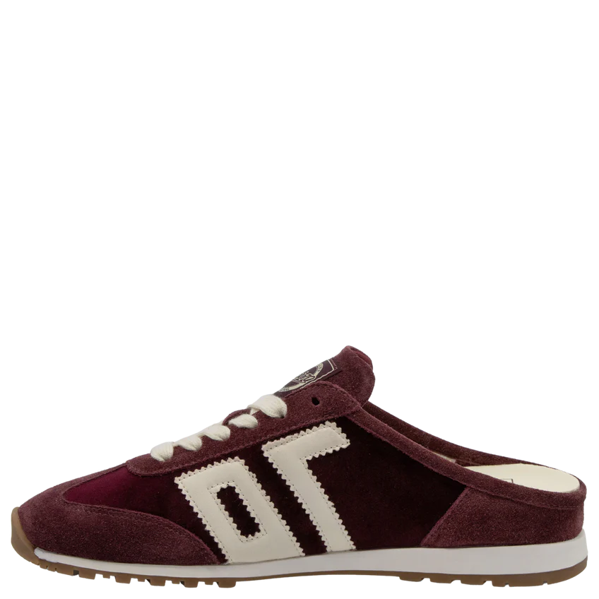Back 70 Venice W26 In Velvet Wine Backless Sneakers
