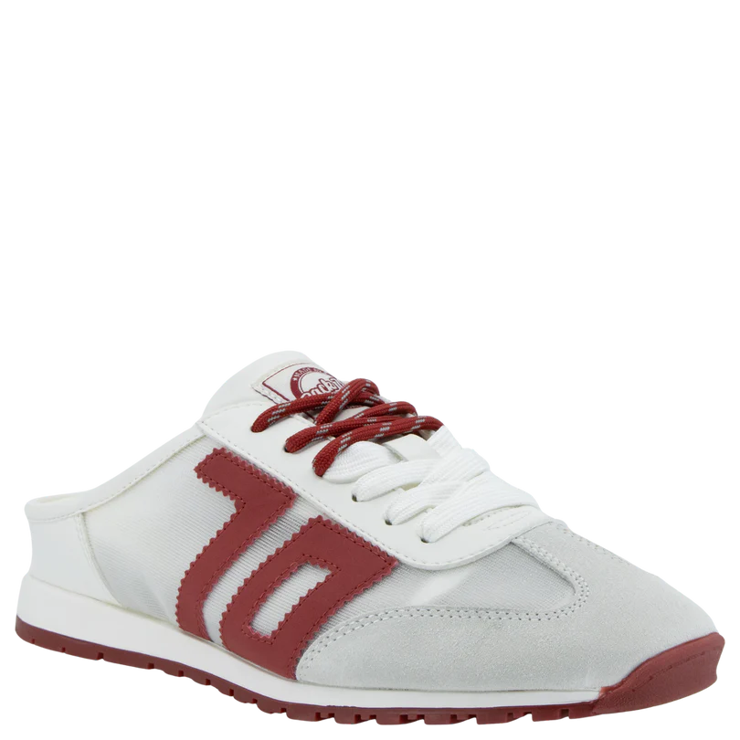 Back 70 Venice In White Scarlet Backless Sneakers