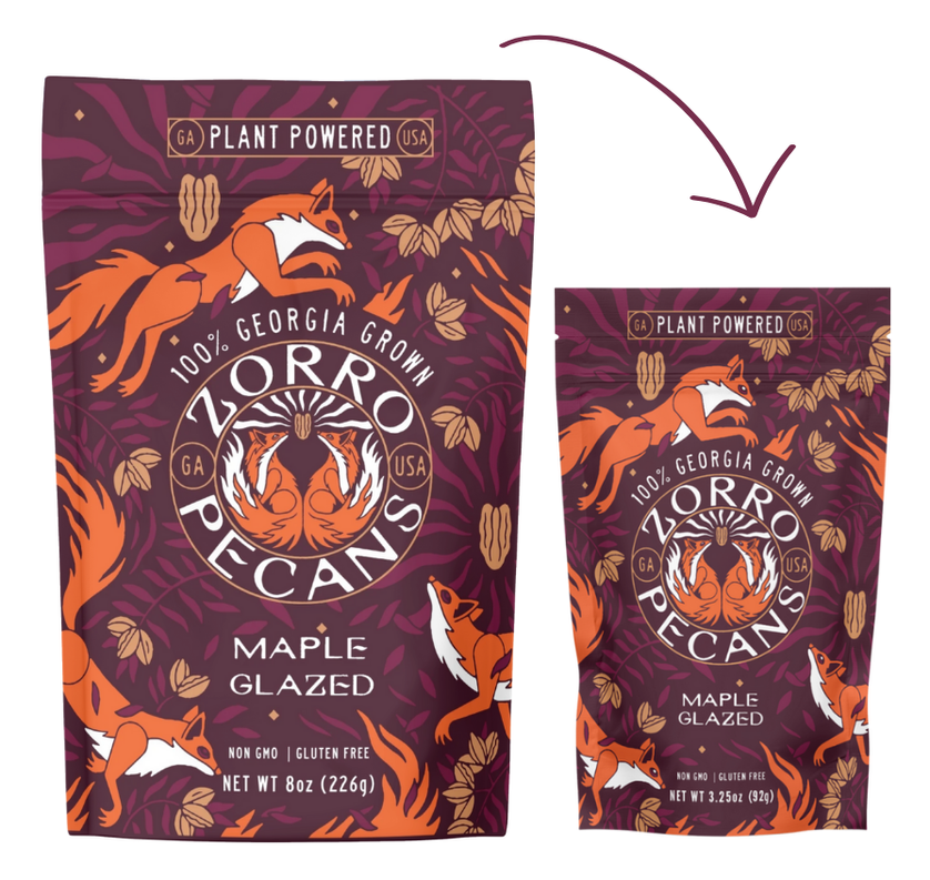 Zorro Pecans Mini Maple Glazed Bag