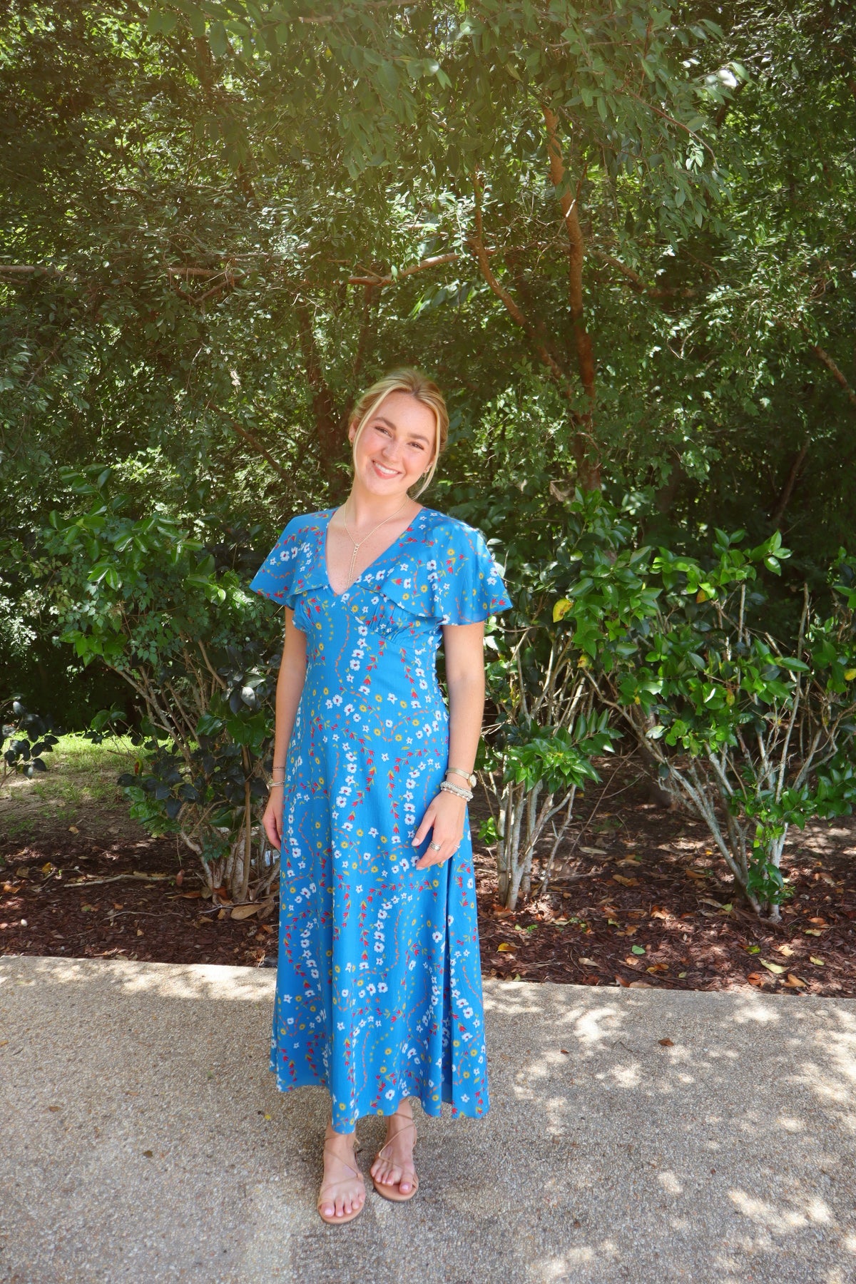 Cleobella Anthea Midi Dress | Mediterranean Print