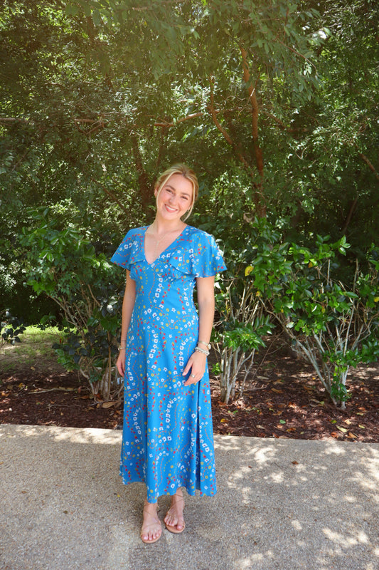 Cleobella Anthea Midi Dress | Mediterranean Print