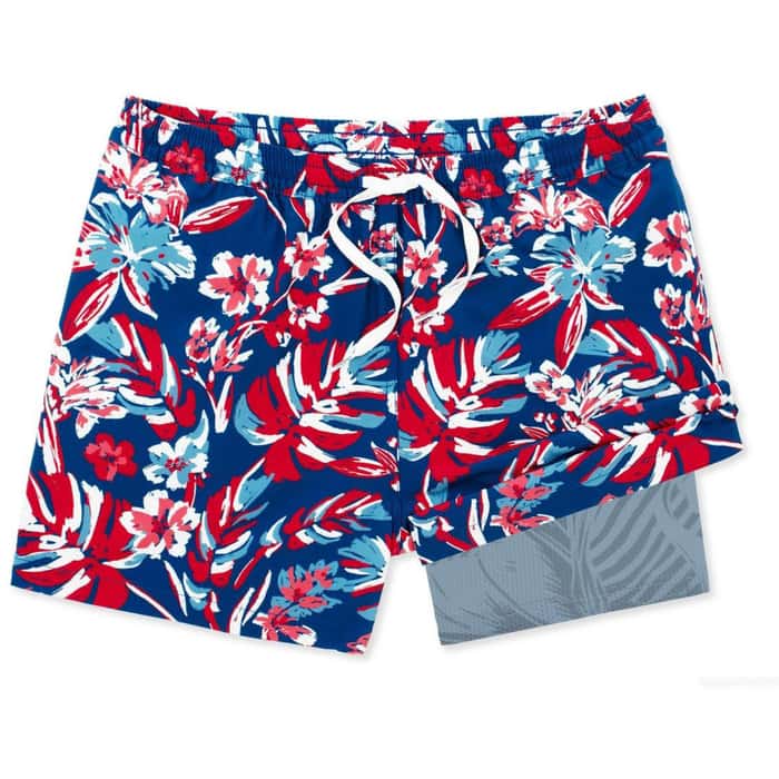 Chubbies Boys Lined Swim Trunk - The Star Spangled Blooms