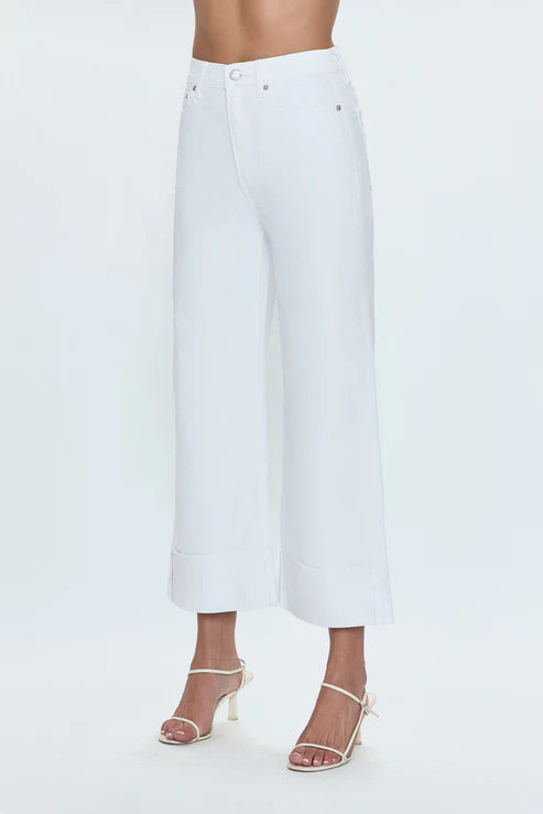 Pistola Lana High Rise Ultra Wide Leg Crop With Cuff