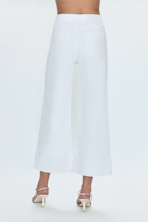 Pistola Lana High Rise Ultra Wide Leg Crop With Cuff