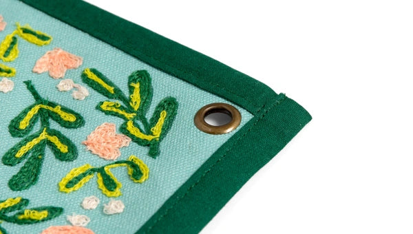 Pippi Post Read Embroidered Canvas Banner