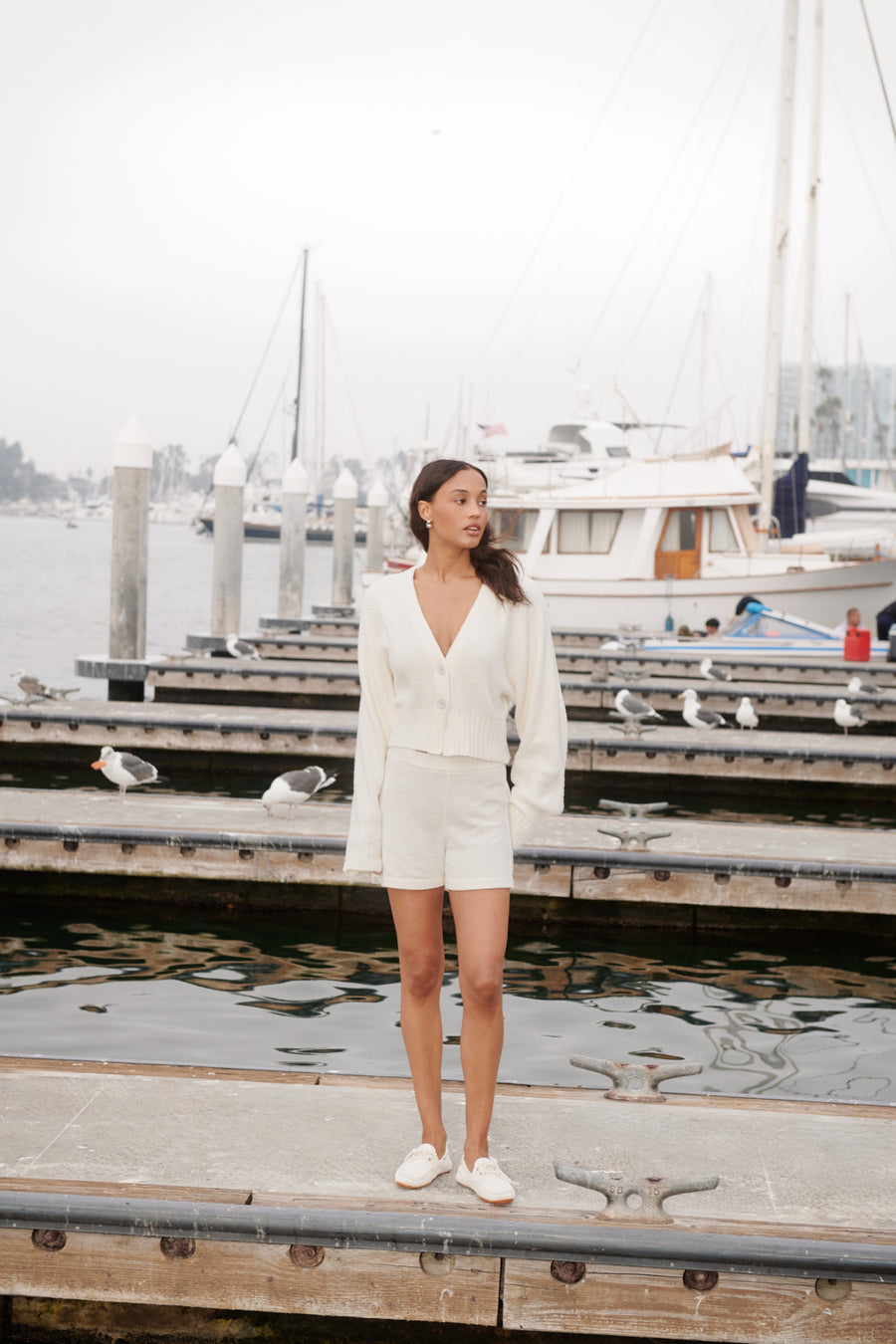 Barefoot Dreams CozyChic Lite® Cotton Ribbed Button Front Cardigan