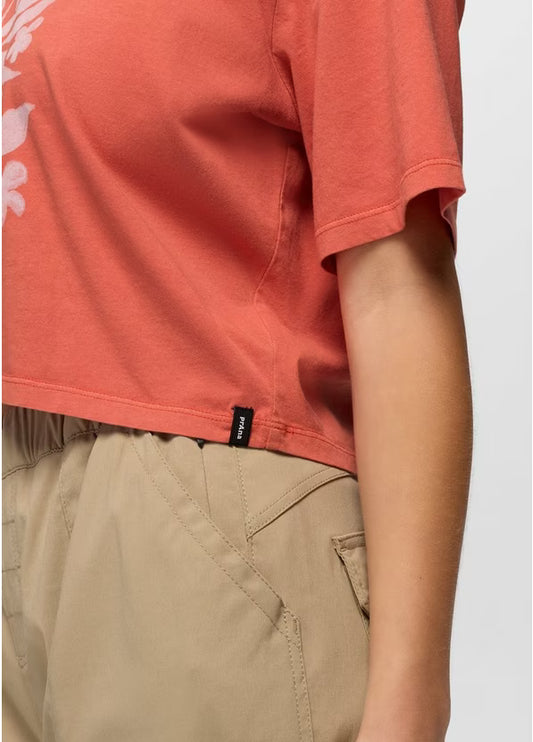 Prana Everyday Botanical Crop Graphic Tee