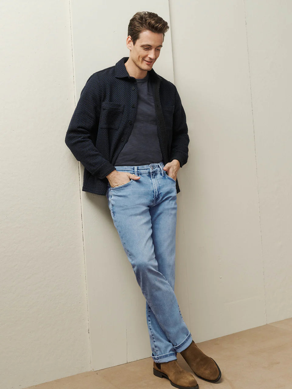 34 Heritage Charisma Relaxed Straight Leg Jeans In Bleached Urban