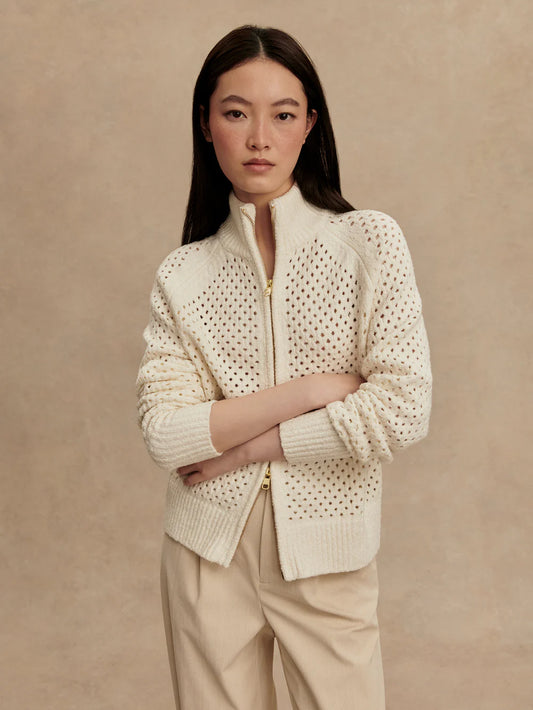 Varley Mandy Bouclé Knit Jacket