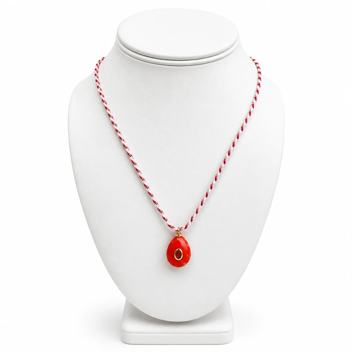 Caryn Lawn Mia Necklace Coral