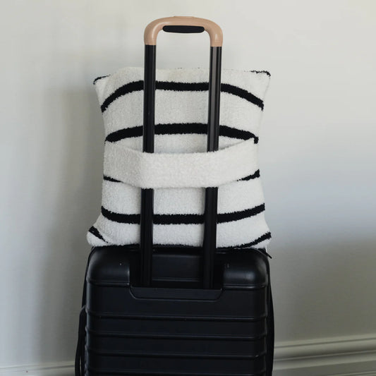 Local Beach Stripe Cozy Travel Blanket