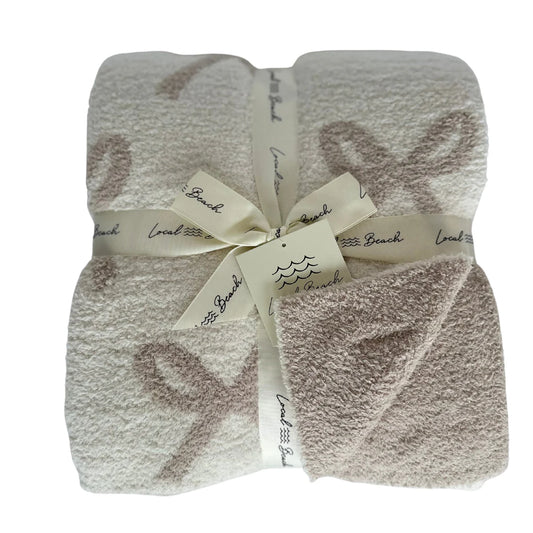 Local Beach Bow Luxe Home Blanket