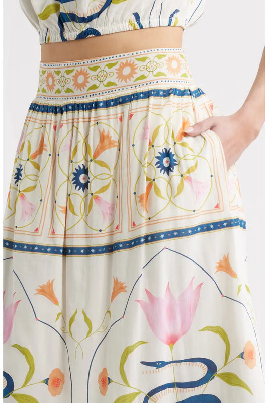 Cleobella Elliott Print Maxi Skirt