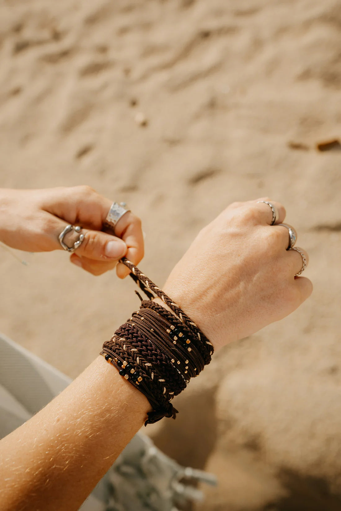 Gypsea Bands Mocha Hair Tie Bracelets