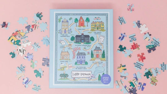 Pippi Post Little Women Map - 500 Piece Jigsaw Puzzle