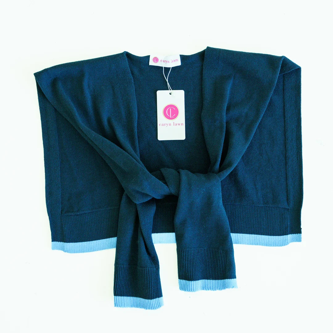 Caryn Lawn Caryn Cardi- Navy/Light Blue