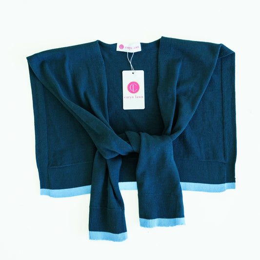 Caryn Lawn Caryn Cardi- Navy/Light Blue